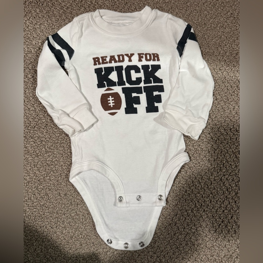 Carter's White 'Ready for Kick Off' Baby Bodysuit